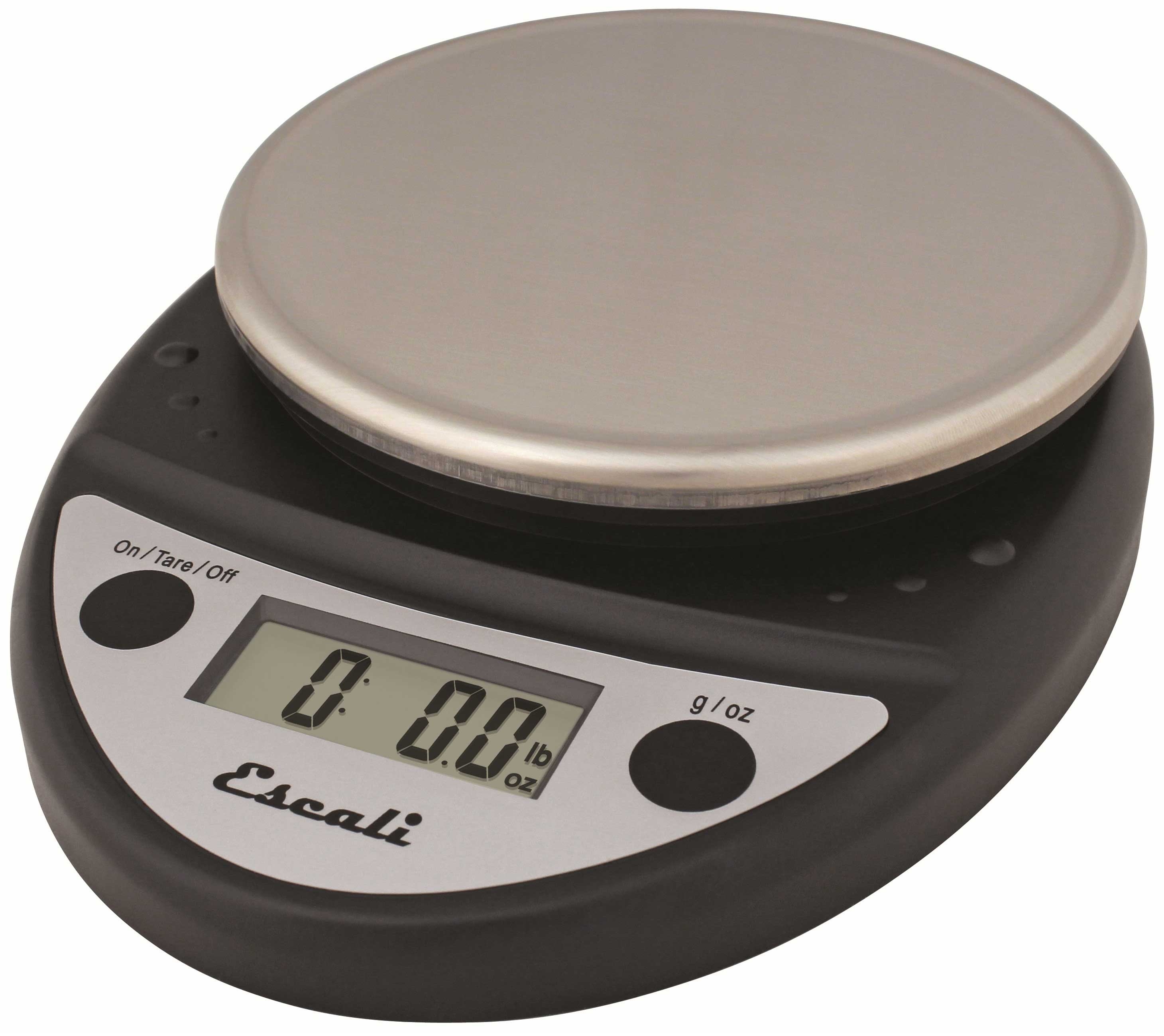 San Jamar Black Round Professional Digital Scale, 11 Pound