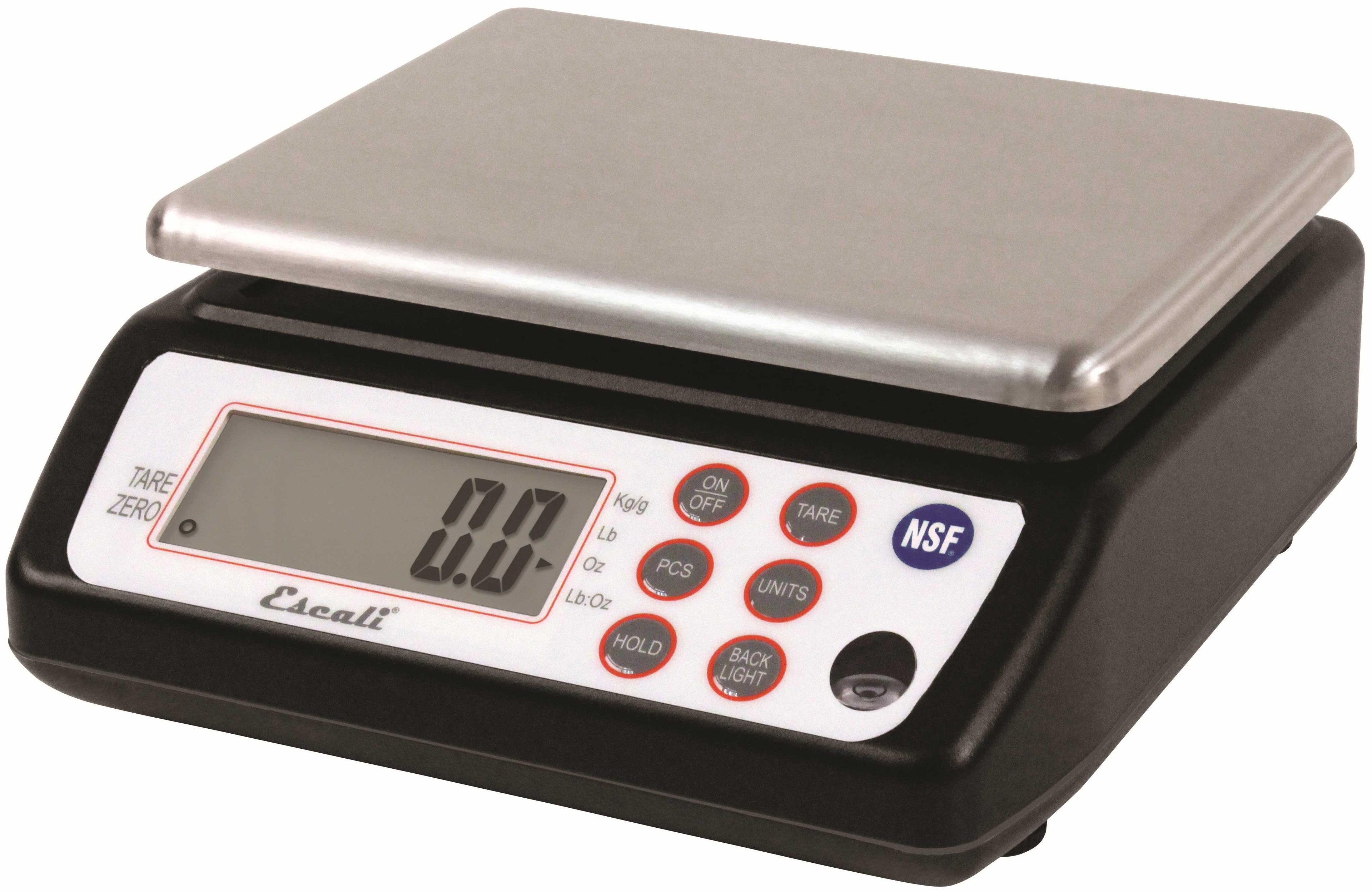 San Jamar Square Professional Digital Scale, 33 Pound