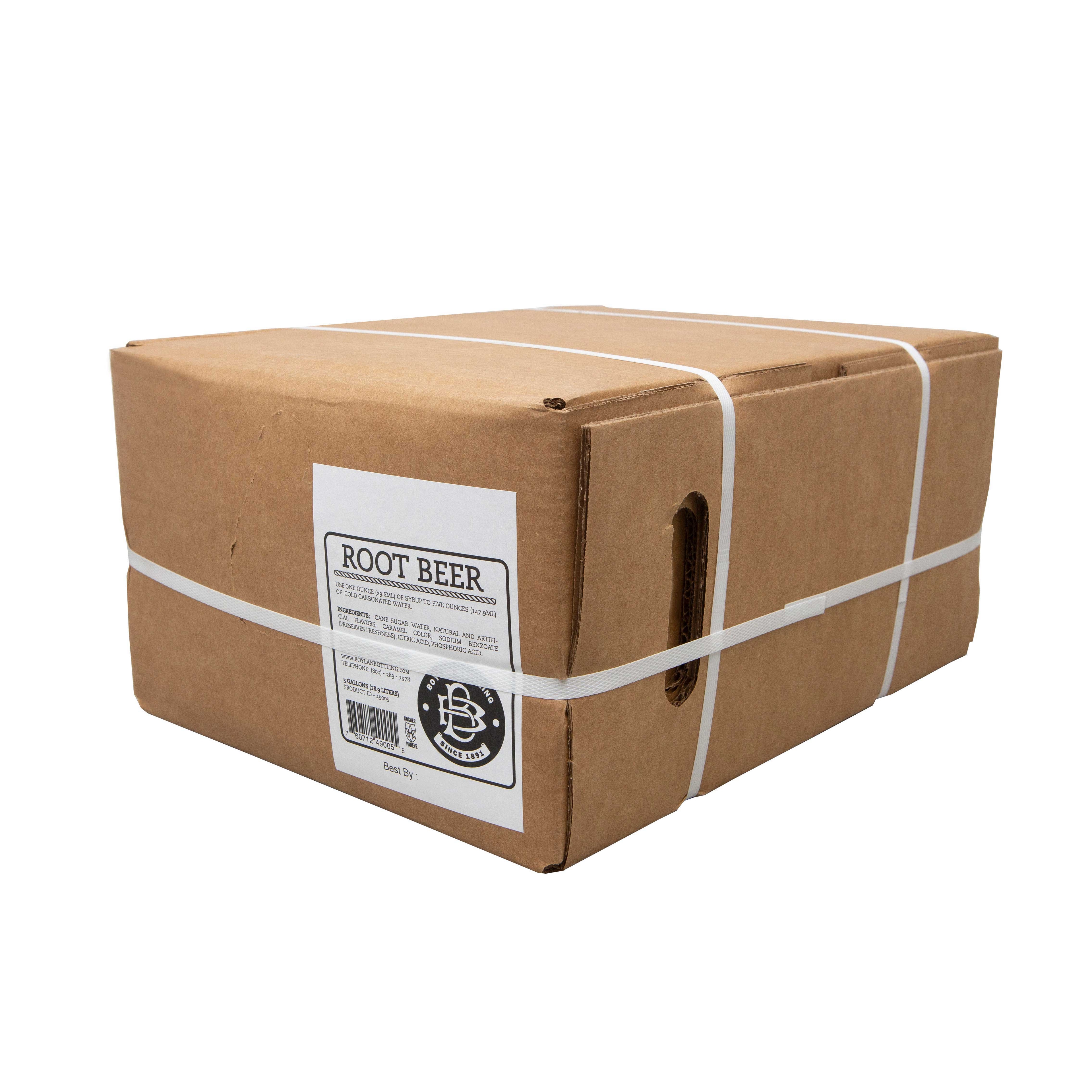 Boylan Bottling Root Beer Soda, 5 Gallon.