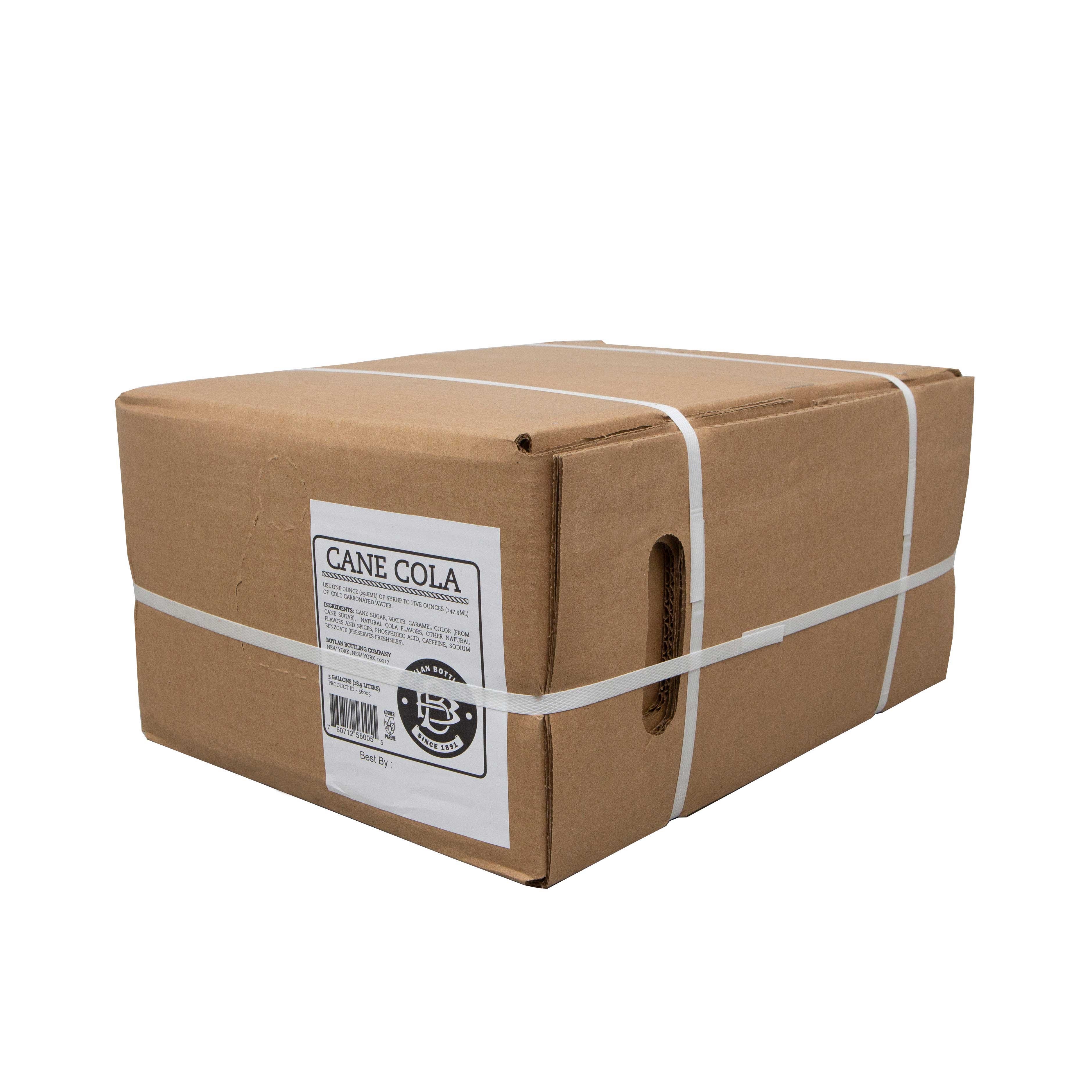 Boylan Bottling Cane Cola Soda, 5 Gallon.