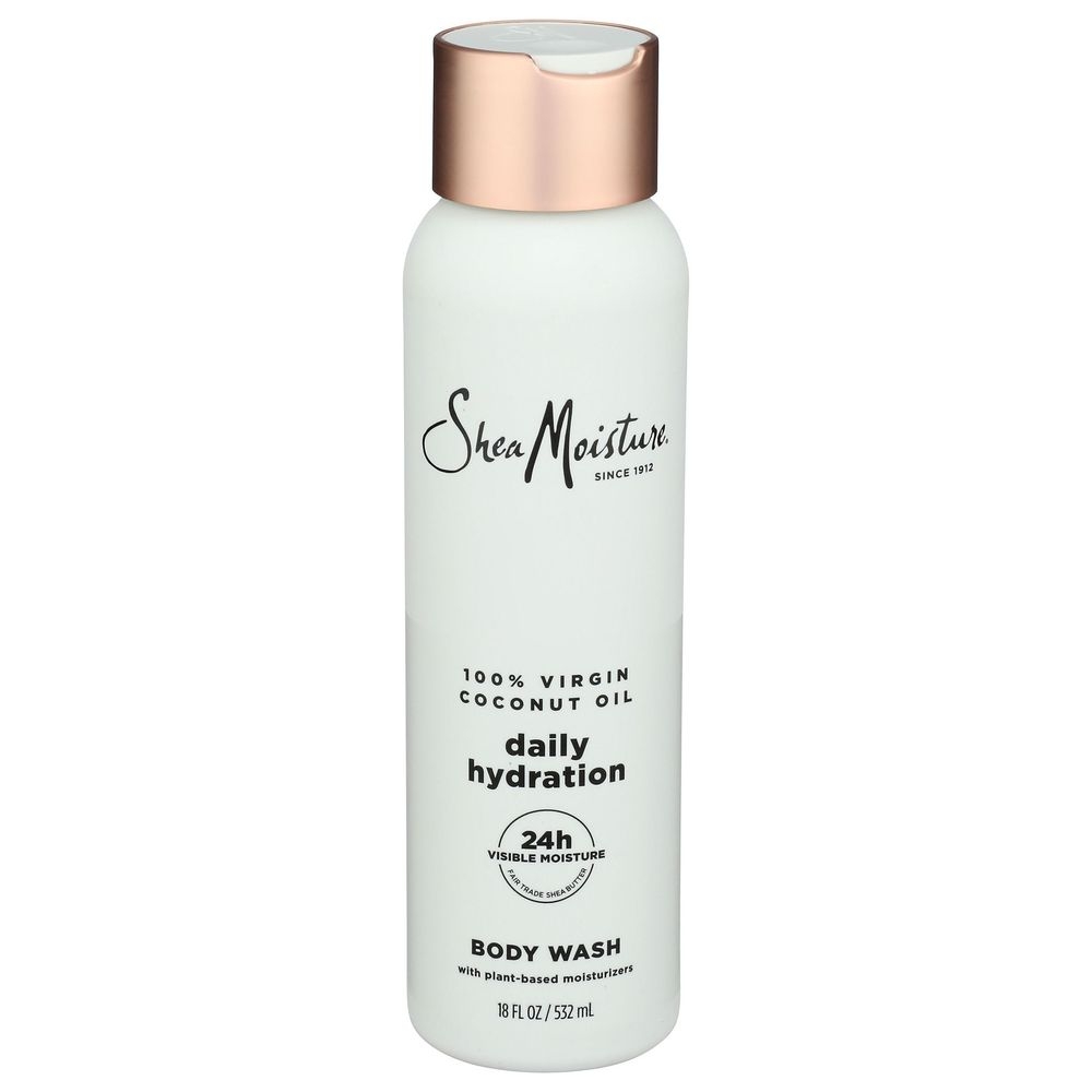 Shea Moisture Daily Hydration Virgin Coconut Oil Body Wash, 18 Fluid Ounce