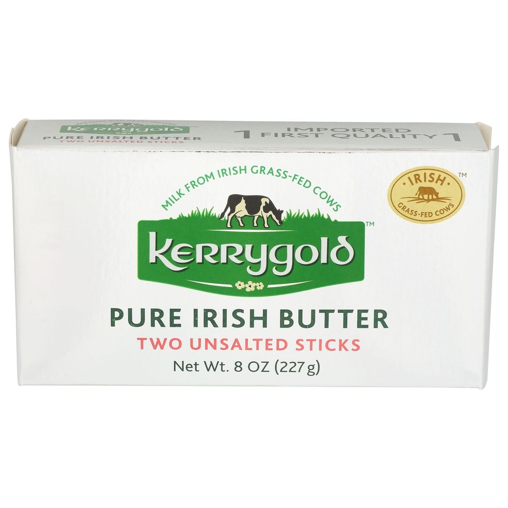 Kerrygold Unsalted Pure Irish Butter Sticks, 8 Ounce -- 20 per case