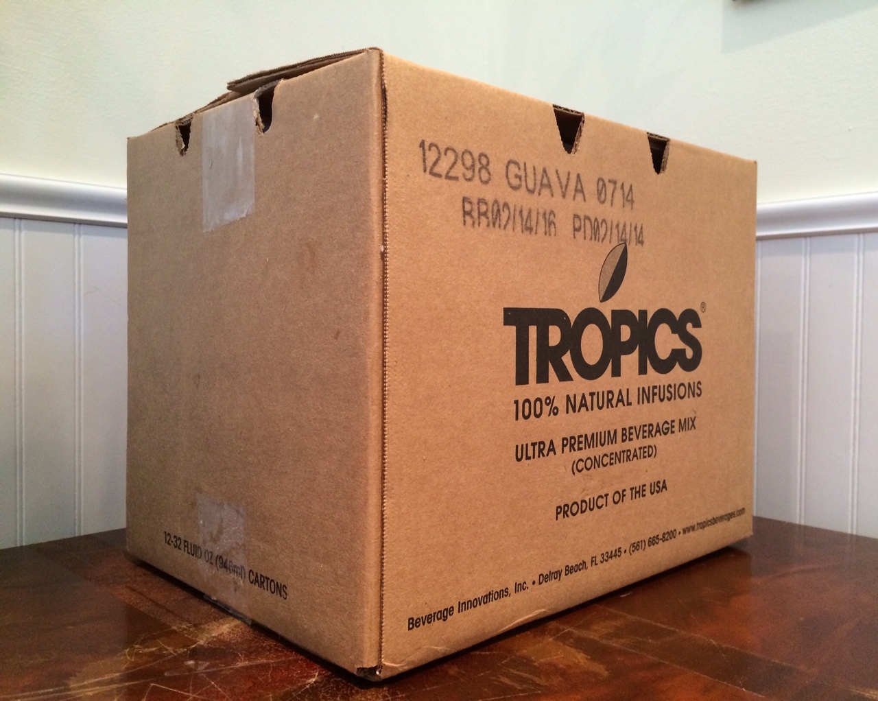 Tropics Strawberry Drink Mix, 32 Ounce -- 12 Per Case