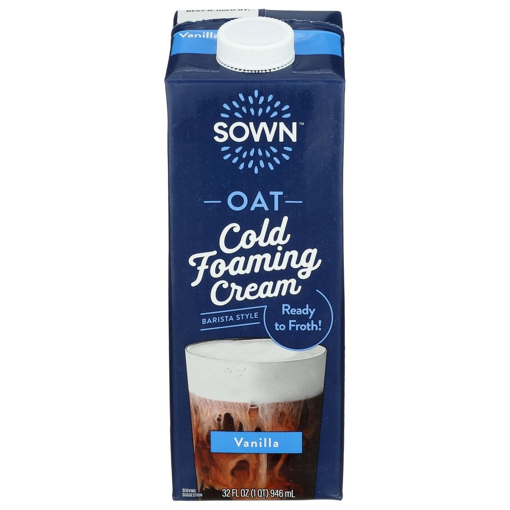 Sown Vanilla Oat Cold Foaming Cream, 32 Fluid Ounce -- 6 per case