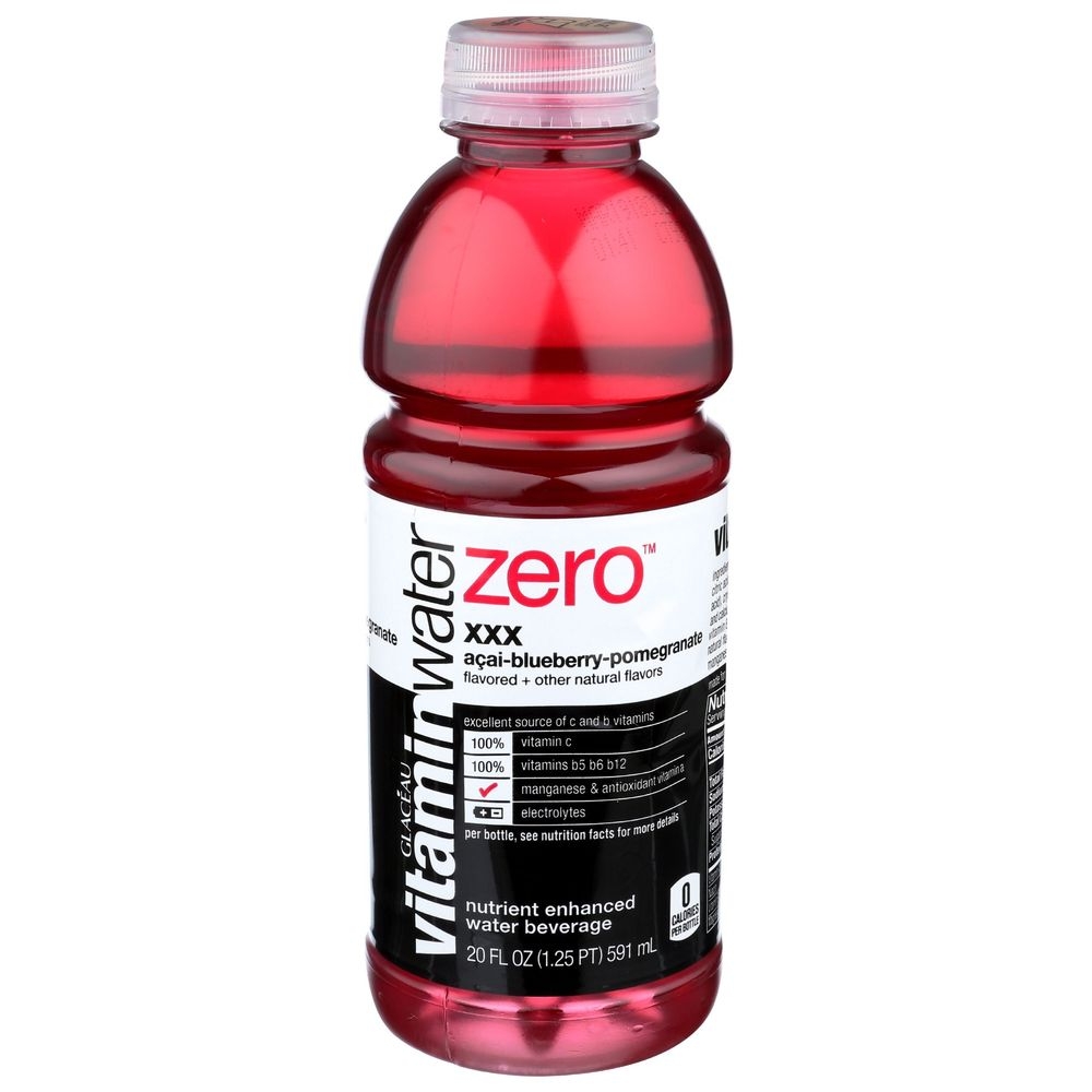 Glaceau XXX Nutrient Enhanced Acai Blueberry Pomegranate Vitamin Water, 20 Fluid Ounce -- 12 per case