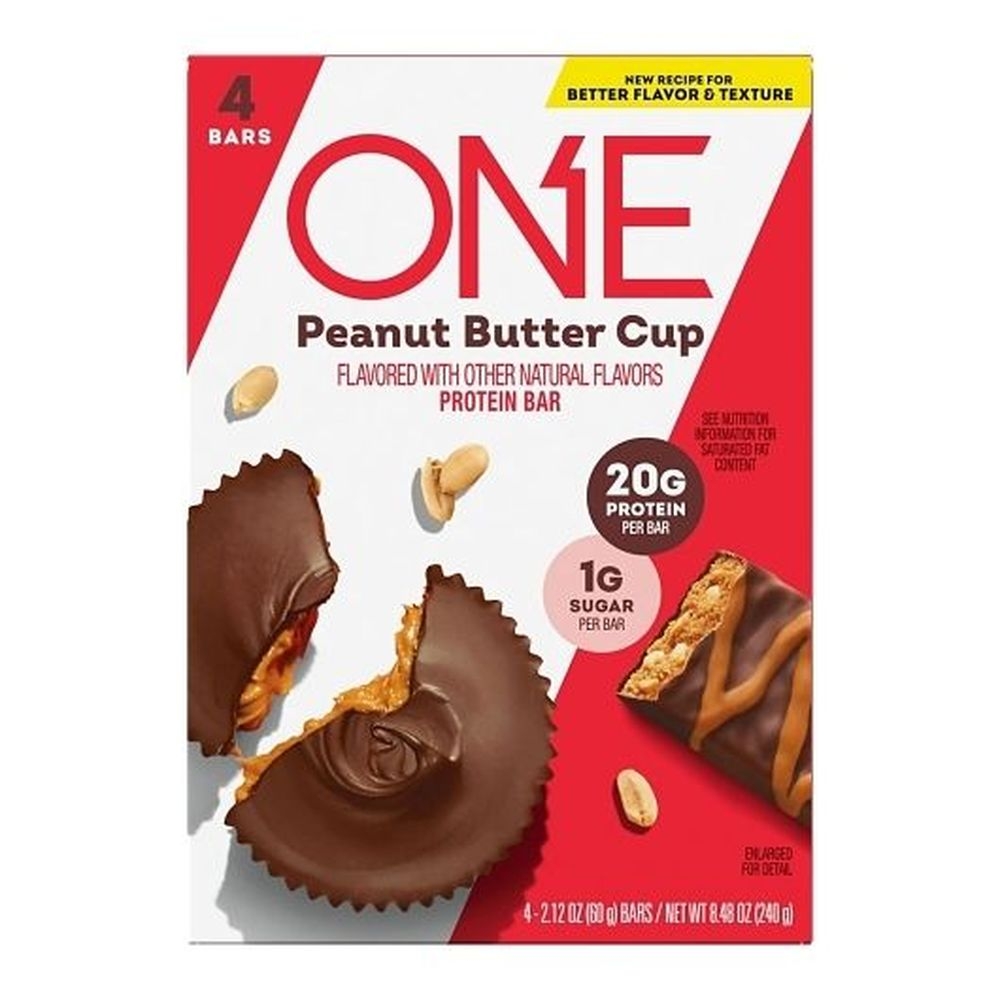 One Peanut Butter Cup Flavored Protein Standard Bar, 8.48 Ounce - 6 per case