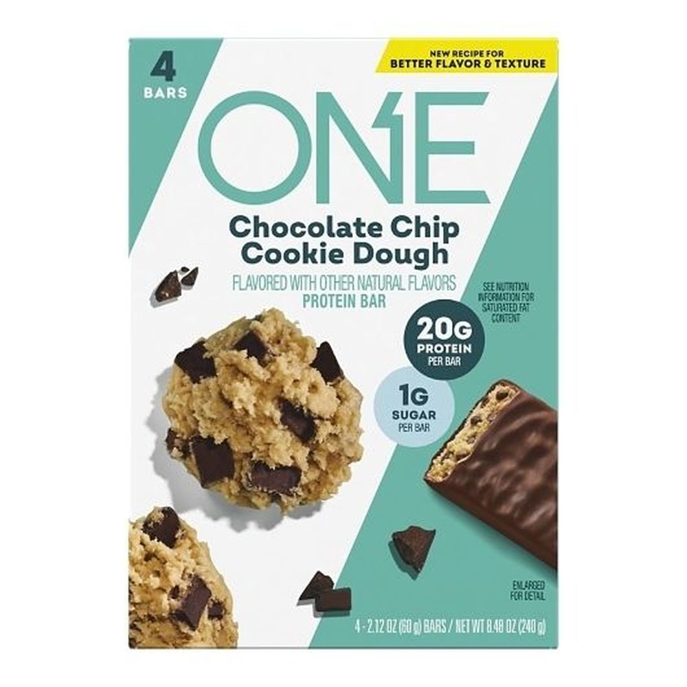 One Chocolate Chip Cookie Dough Flavored Protein Standard Bar, 8.48 Ounce - 6 per case