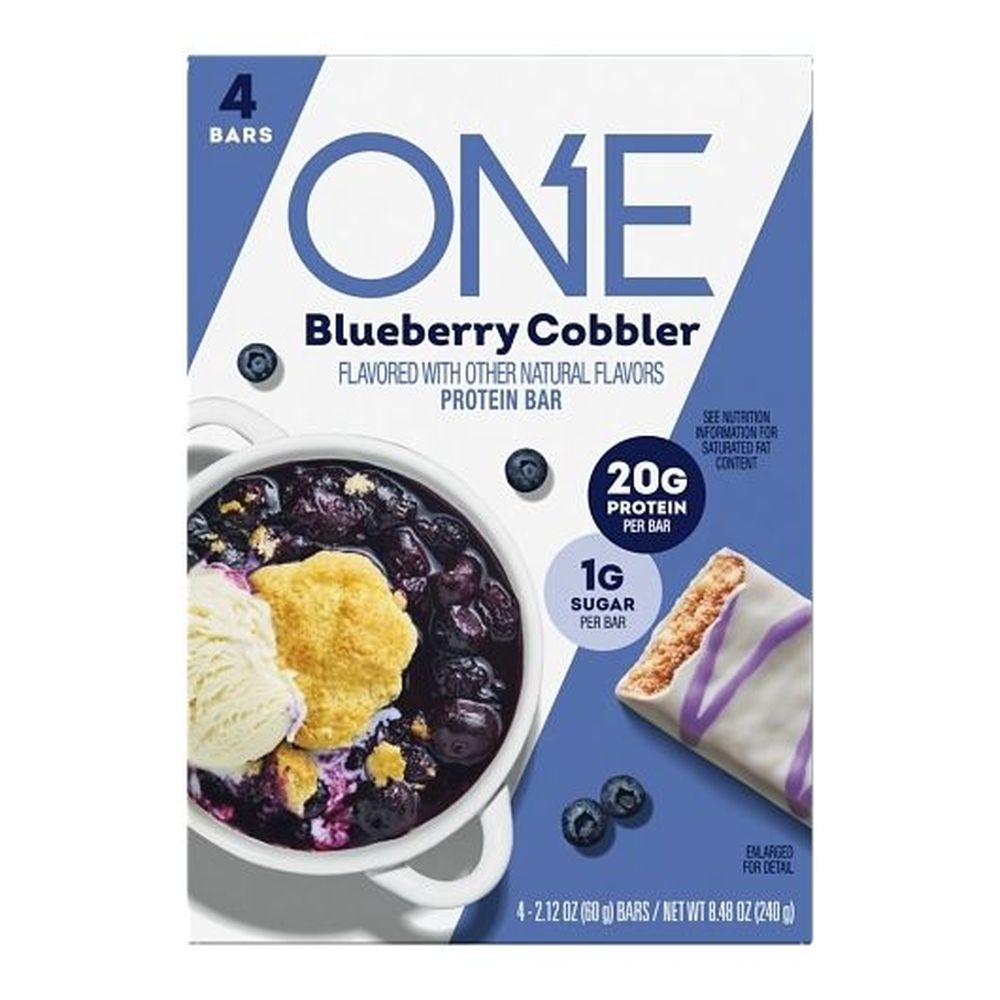 One Blueberry Cobbler Flavored Protein Standard Bar, 8.48 Ounce - 6 per case