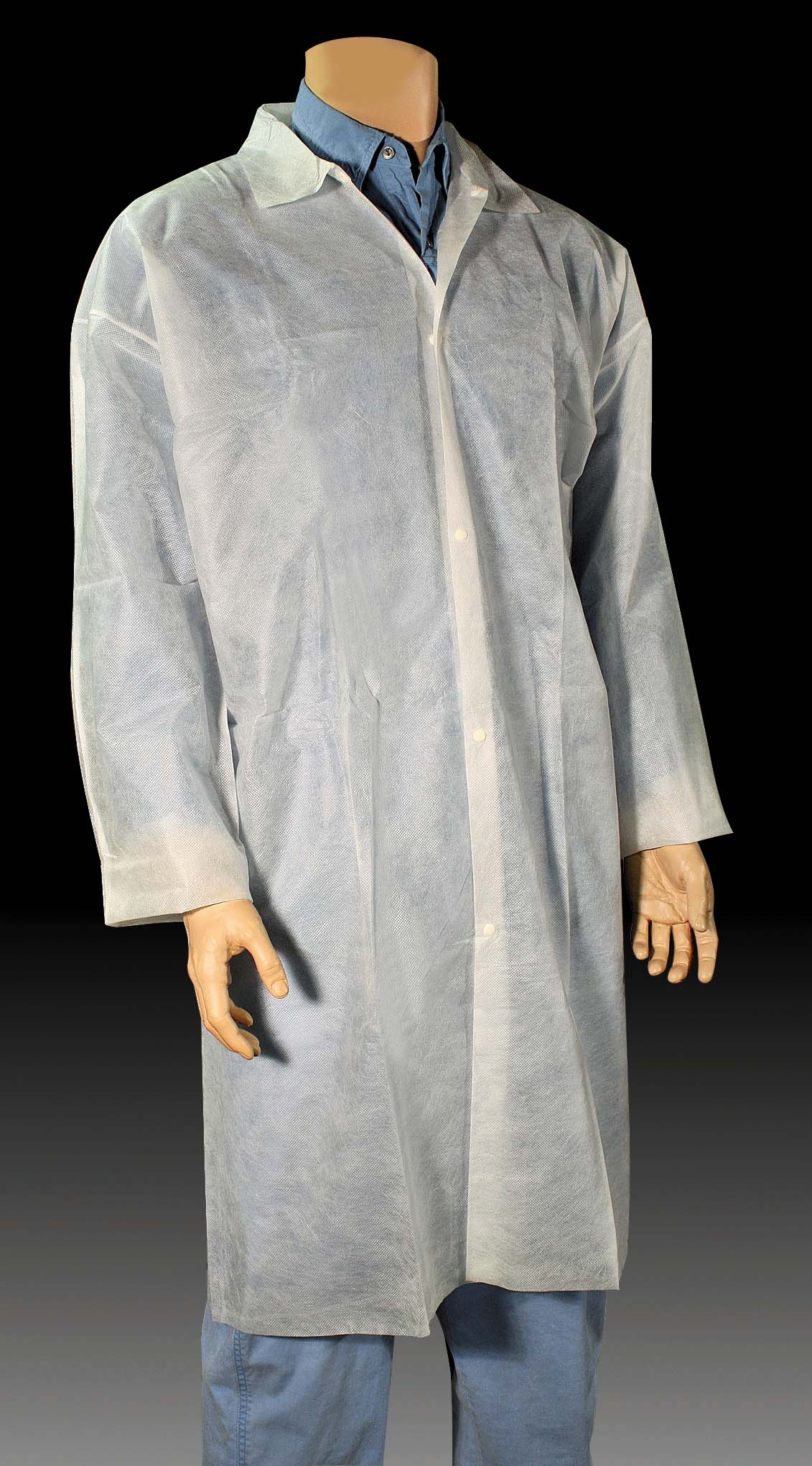Cellucap Large White Polypropylene Lab Coat -- 25 per case