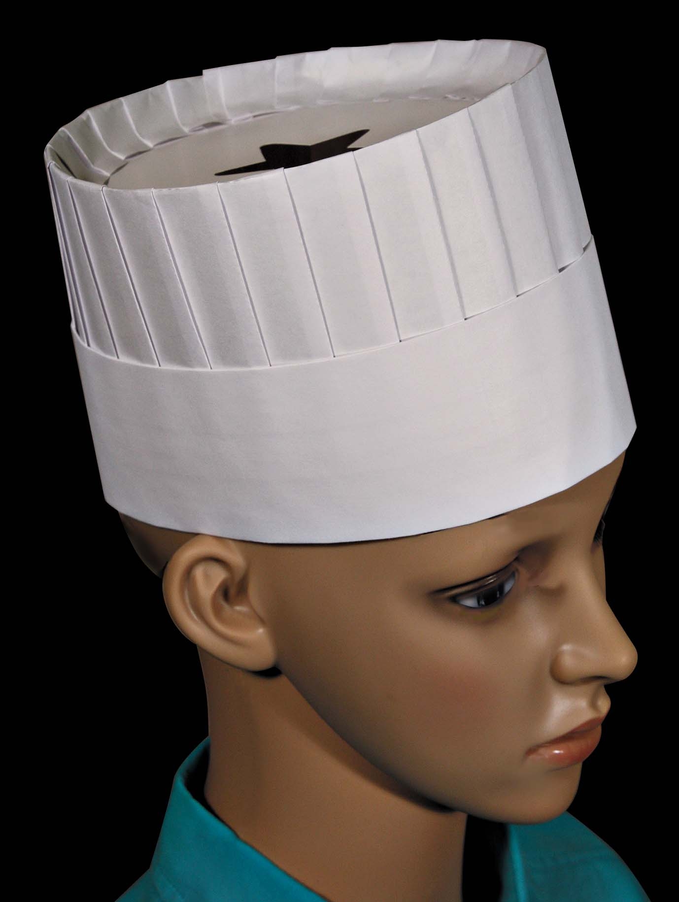 Cellucap Le Classic CC200 Style Fully Formed Pleated Children Chef Hat, 5 inch -- 12 per case.
