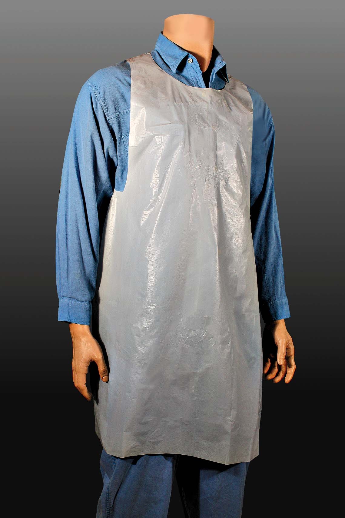 Cellucap White Polyethylene Embossed Apron, 28 x 46 inch -- 100 per case.
