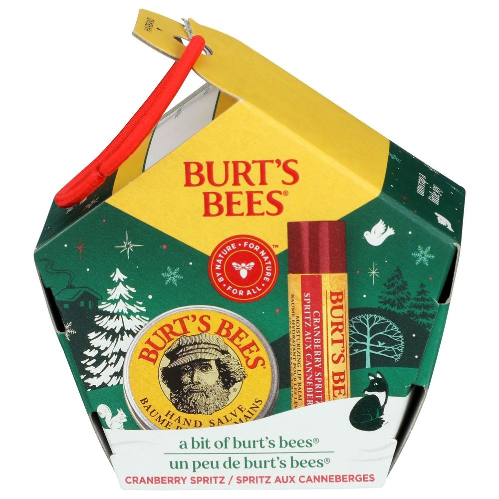 Burts Bees Cranberry Spritz Lip Balm and Hand Salve Gift Set -- 6 per case