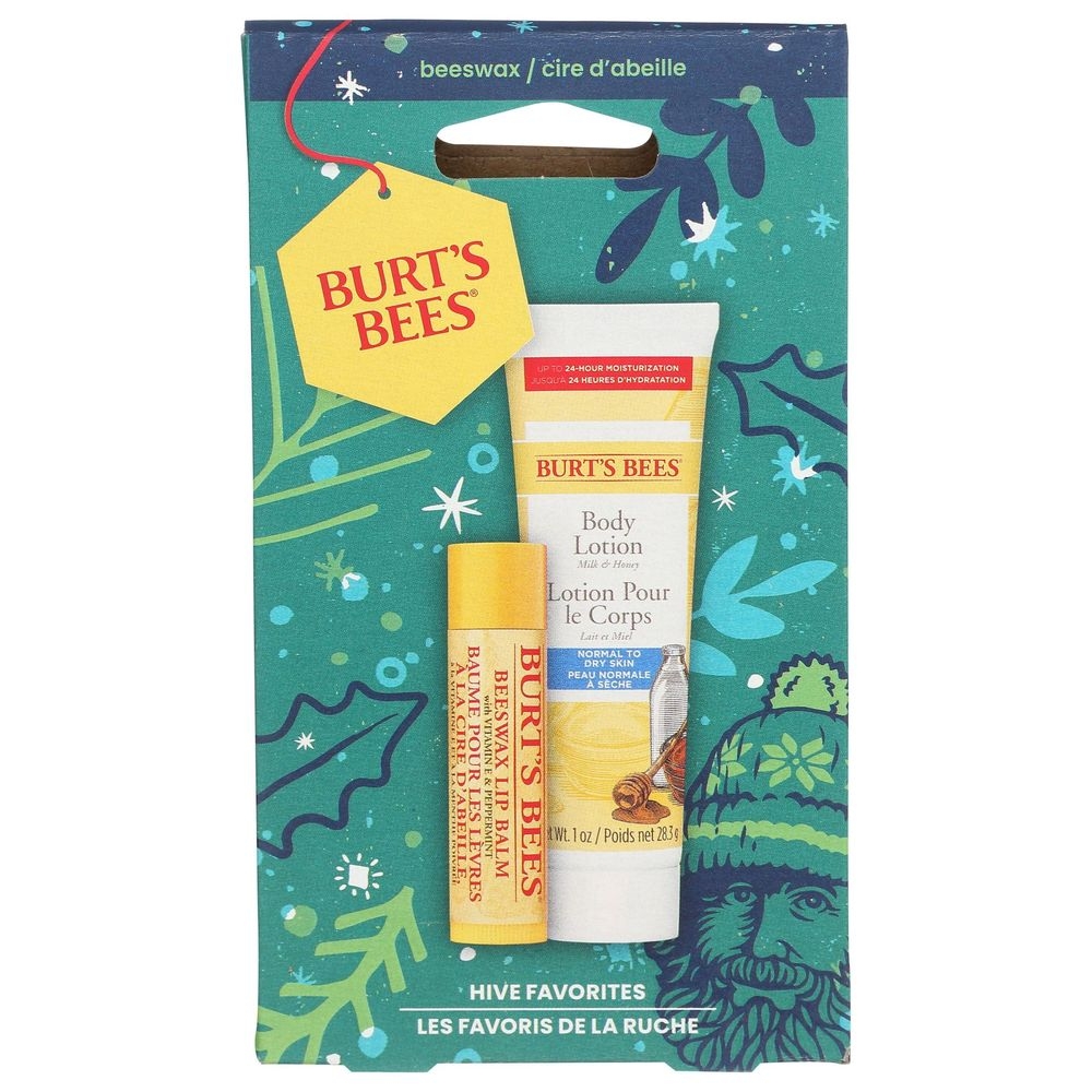 Burts Bees Hive Favorites Lip Balm and Body Lotion Holiday Gift Set, set of 2 -- 4 per case