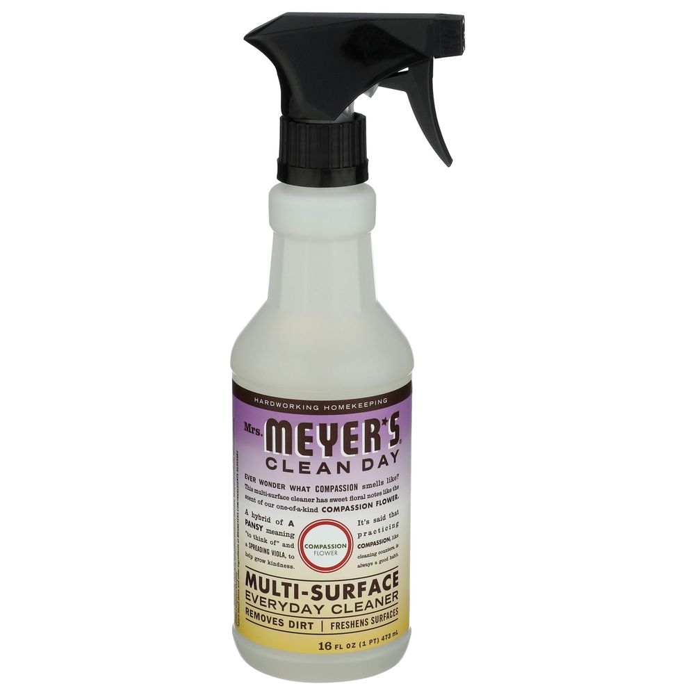 Mrs Meyers Compassion Flower Multi Surface Cleaner, 16 Fluid Ounce -- 6 per case