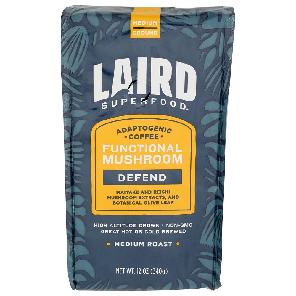 Laird Superfood Defend Medium Roast Ground Coffee, 12 Ounce -- 6 per case