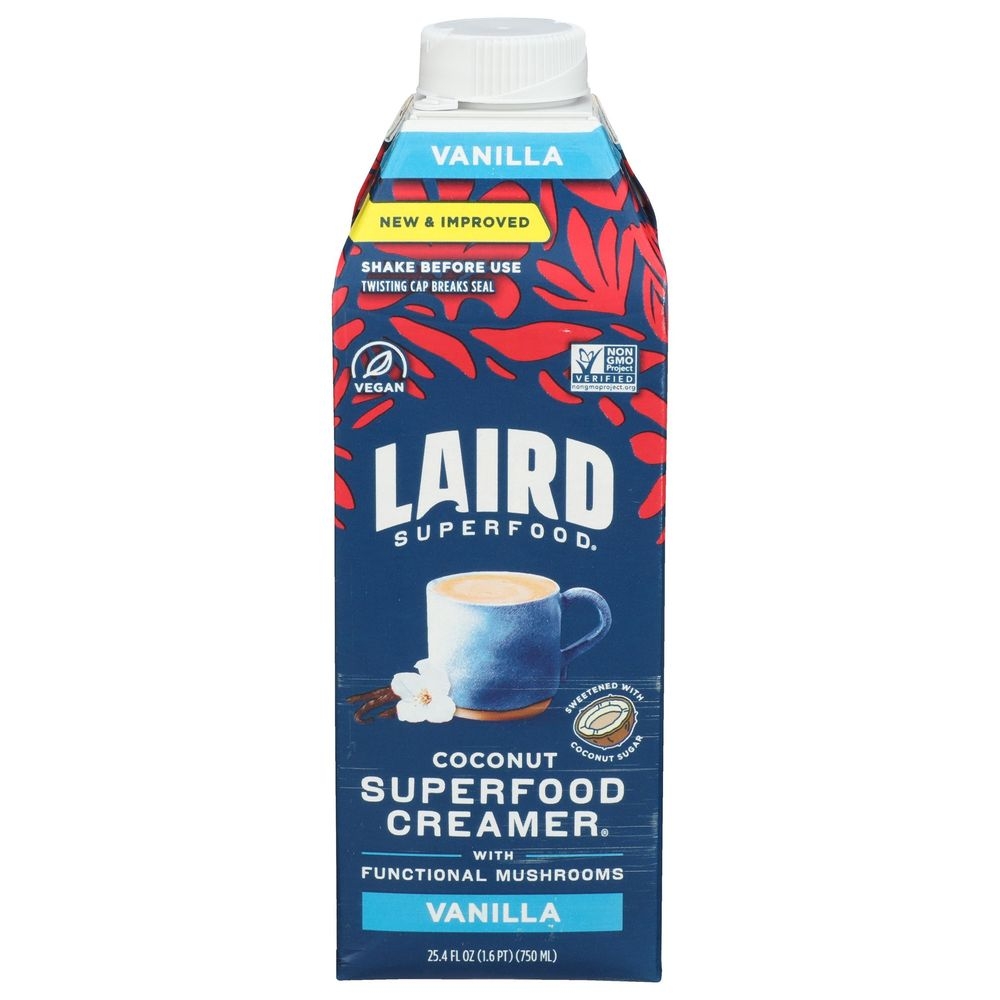 Laird Superfood Vanilla Creamer, 25.4 Fluid Ounce -- 6 per case