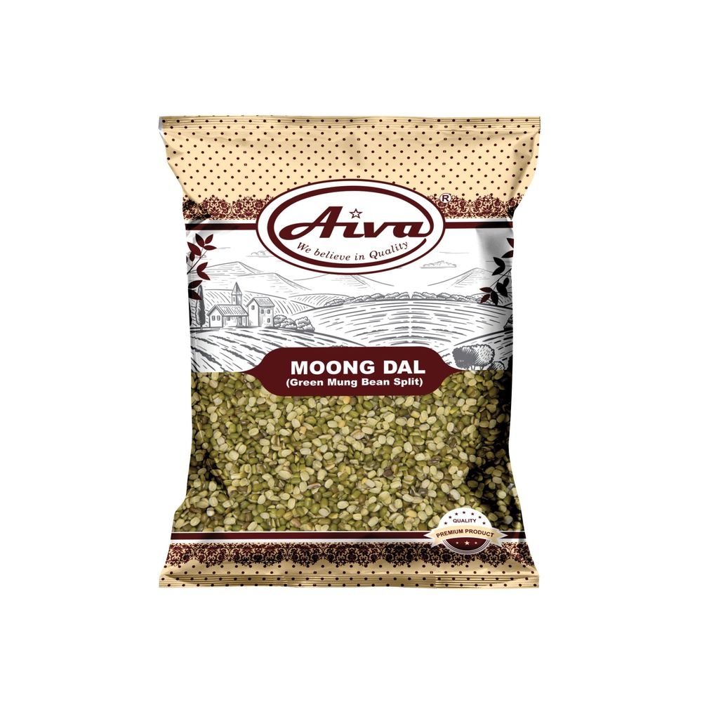 Aiva Split Moong Dal with Husk, 4 Pound
