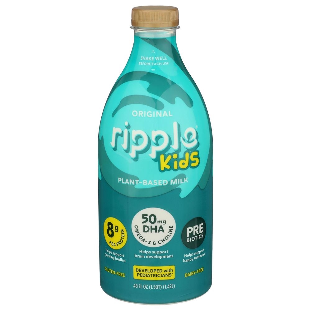Ripple Kids Original Plant Based Milk, 48 Fluid Ounce -- 6 per case