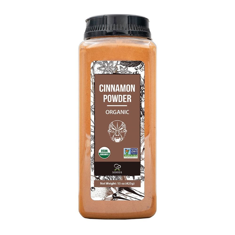 Soeos Organic Cinnamon Powder, 15 Ounce -- 36 per case