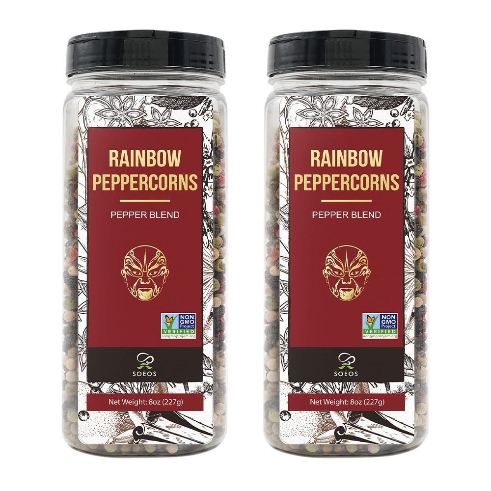 Soeos Rainbow Peppercorns, 8 Ounce -- 30 per case