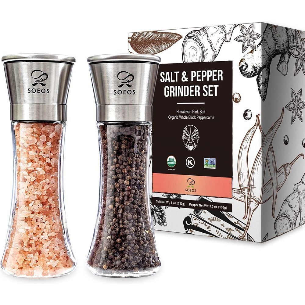 Soeos Salt and Pepper Grinder Set -- 15 per case