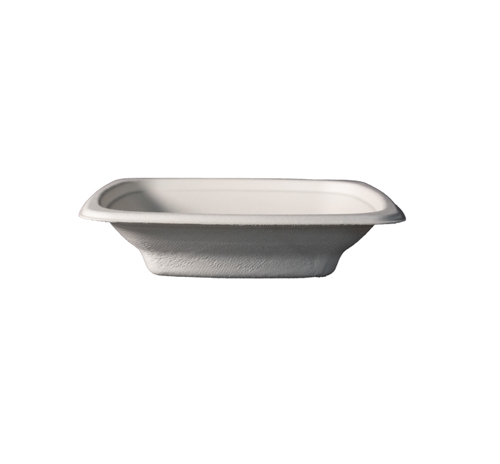 Kitch 24/7 White Square Molded Fiber Bowl, 16 Ounce -- 400 per case