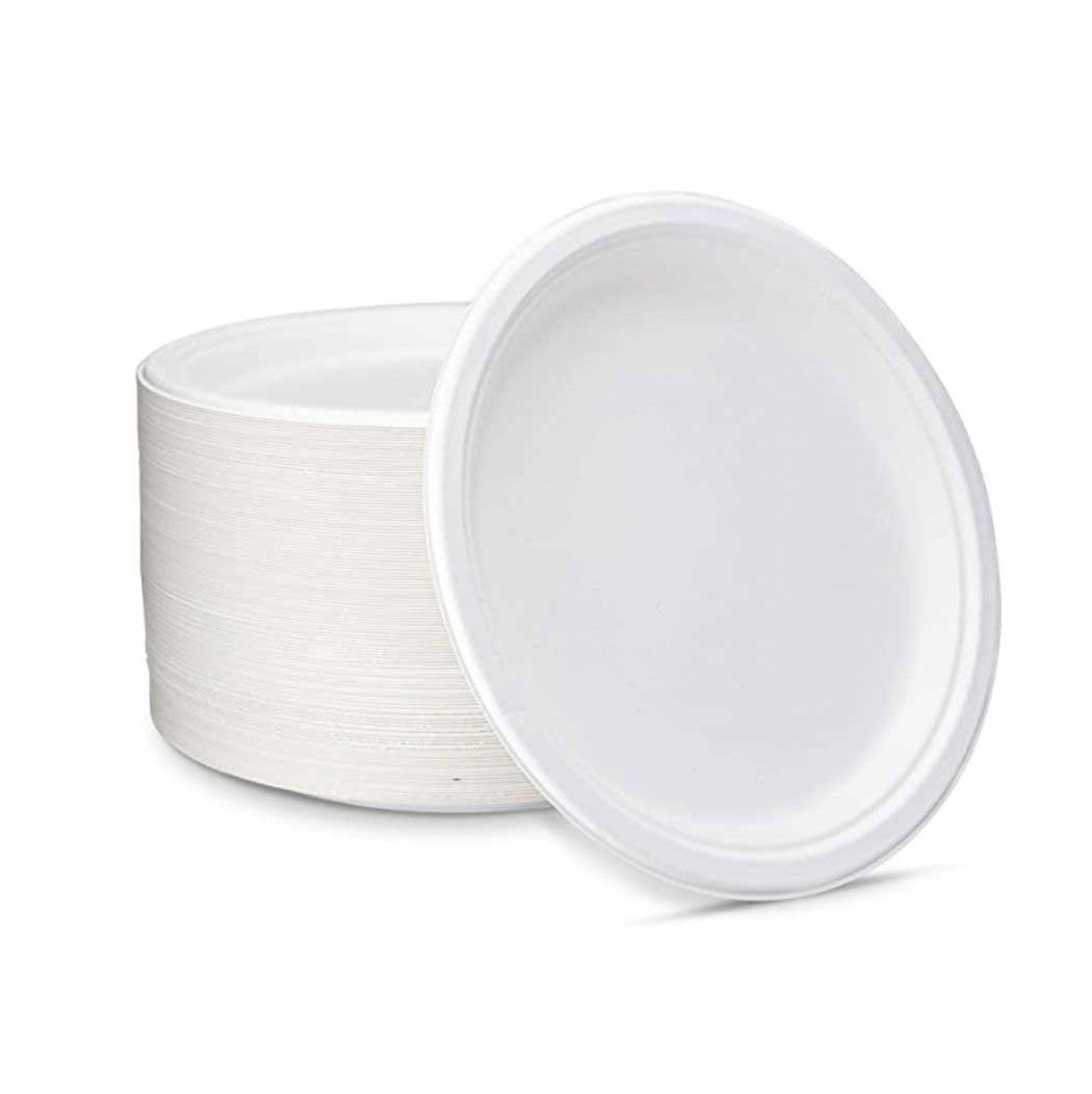 Responsible Products No-PFAS Added Oval Compostable Molded Fiber Plate, 10 x 8 inch -- 500 per case