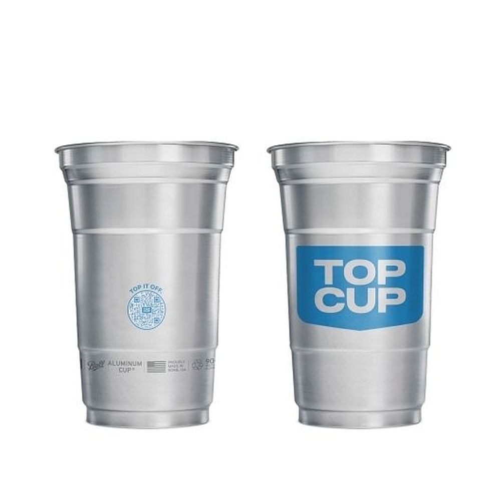 Top Cup 9 Ounce Recycle Aluminum Cold Drink Cup, 43 count -- 15 per case