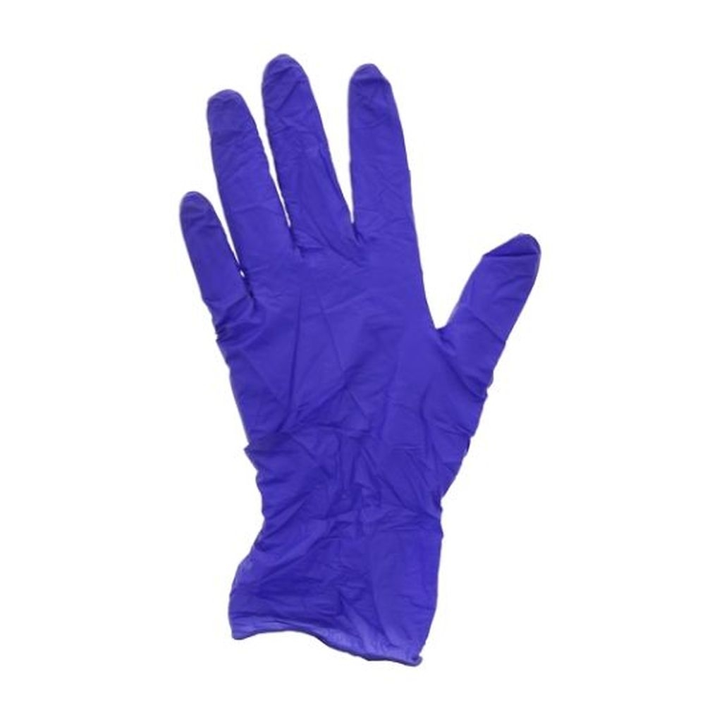 AmerCareRoyal Extra Large Blue Nitrile Powder Free Verge-Med Exam Gloves, 200 count -- 10 per case
