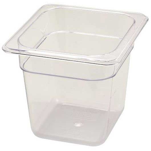 Winco Polyware 1/6 Size Food Pan, 6 inch