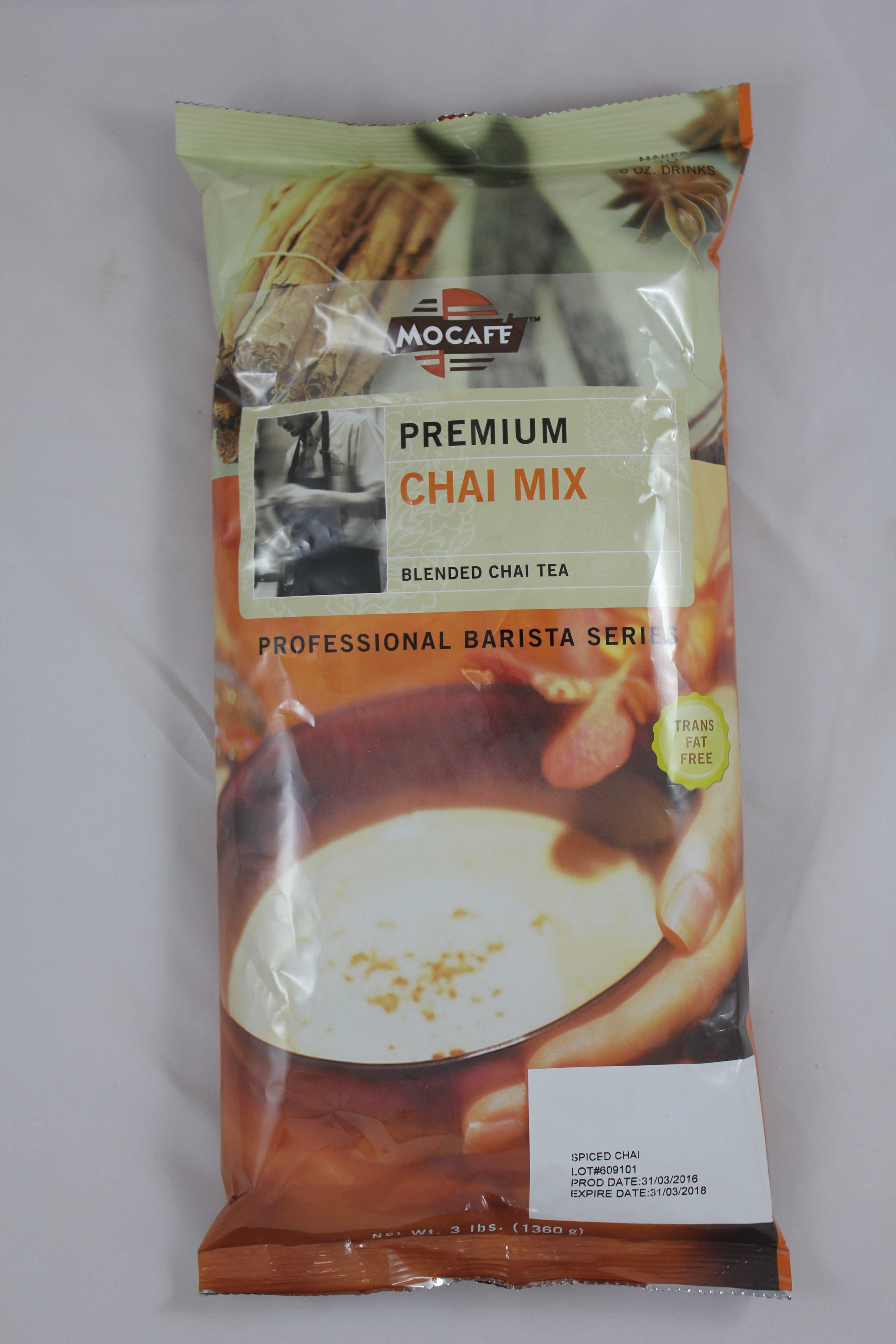 Mocafe Barista Pro Vanilla Chai Mix, 3 Pound Bag -- 4 per case.