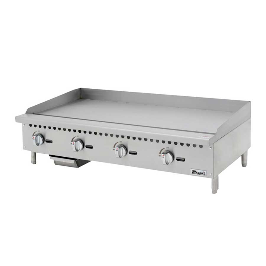 Migali Countertop Manual Griddle, 48 inch Width x 28.6 inch Depth x 15.2 inch Height
