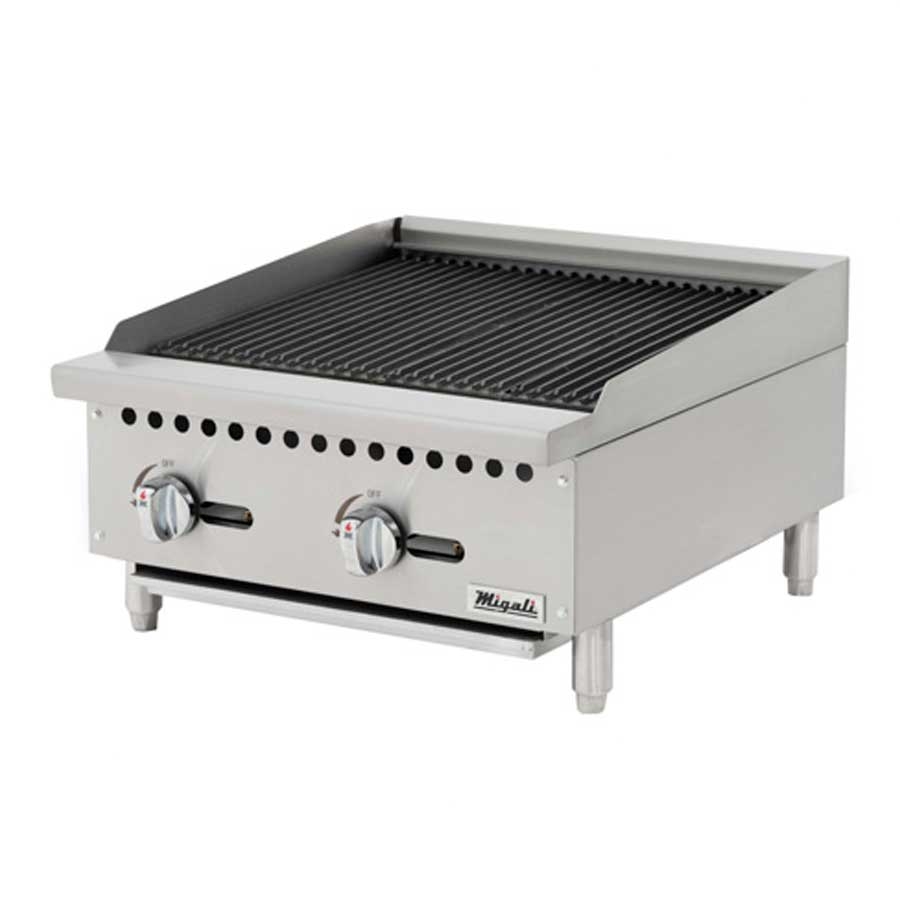 Migali Countertop Radiant Broiler, 24 inch Width x 27.6 inch Depth x 15.2 inch Height