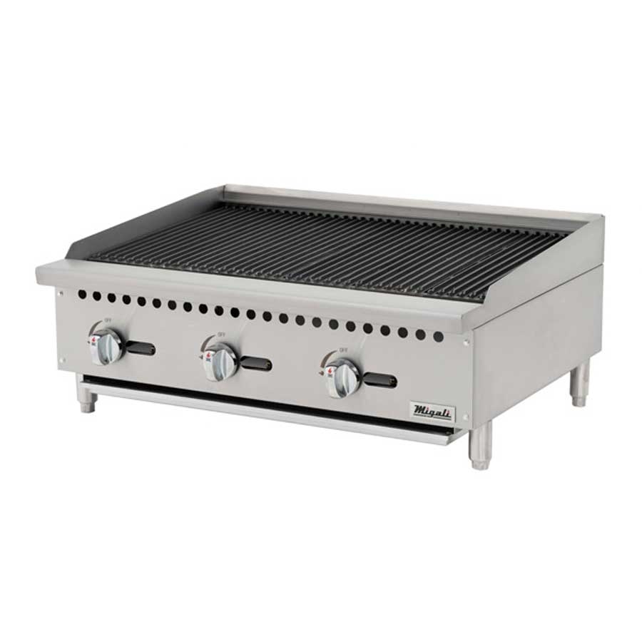 Migali Countertop Radiant Broiler, 36 inch Width x 27.6 inch Depth x 15.2 inch Height