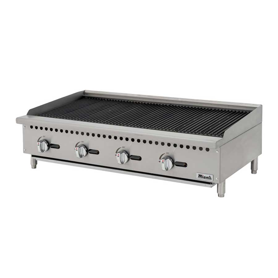 Migali Countertop Radiant Broiler, 48 inch Width x 27.6 inch Depth x 15.2 inch Height