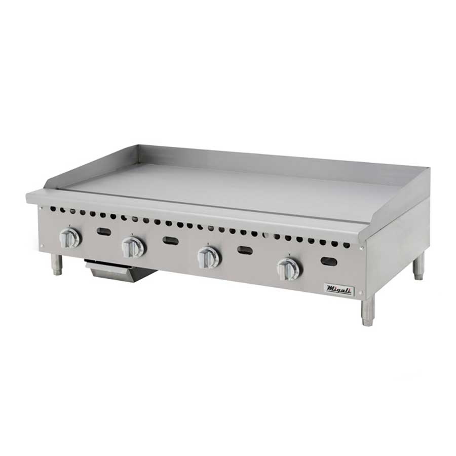 Migali Countertop Thermostatic Griddle, 48 inch Wide