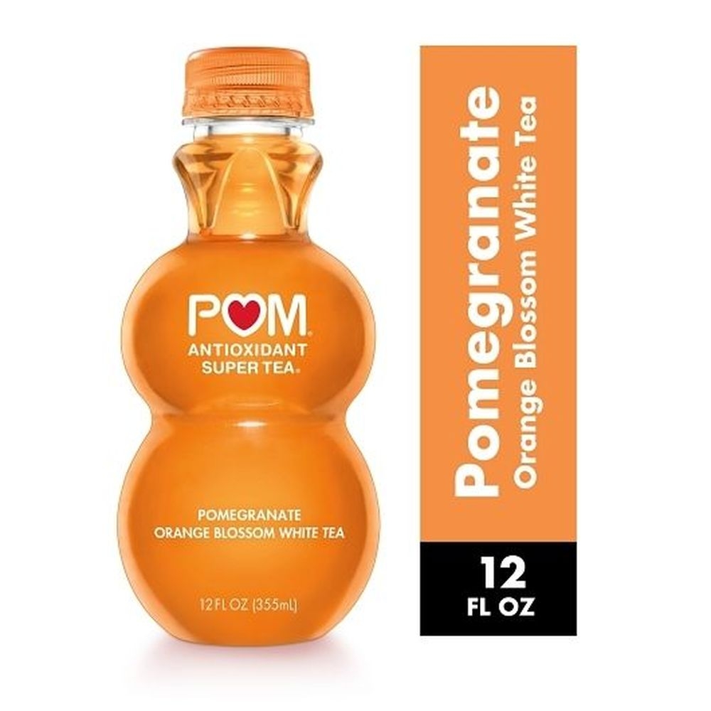 Pom Wonderful Pomegranate Orange Blossom White Tea, 12 Fluid Ounce - 6 per case