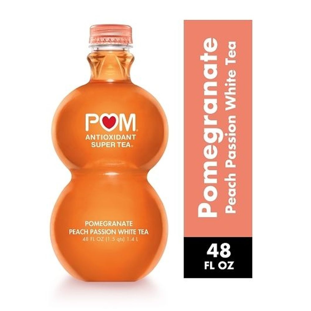 Pom Wonderful Pomegranate Peach Passion White Tea, 48 Fluid Ounce -- 6 per case