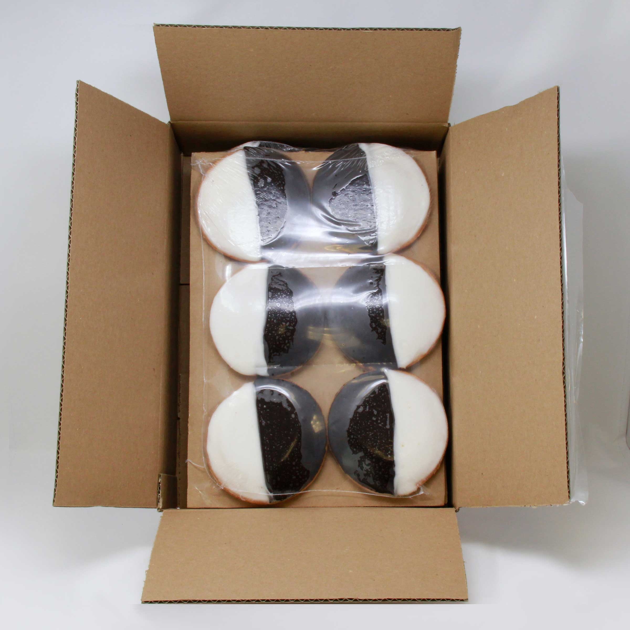 Sweet Sams Black and White Cookie - 6 count per pack -- 4 packs per case