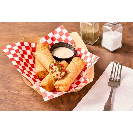 The Original Pizza Logs Sliced Pepperoni Cheese Sausage Pepper Onion Filled Premium Egg Roll, 72 Count