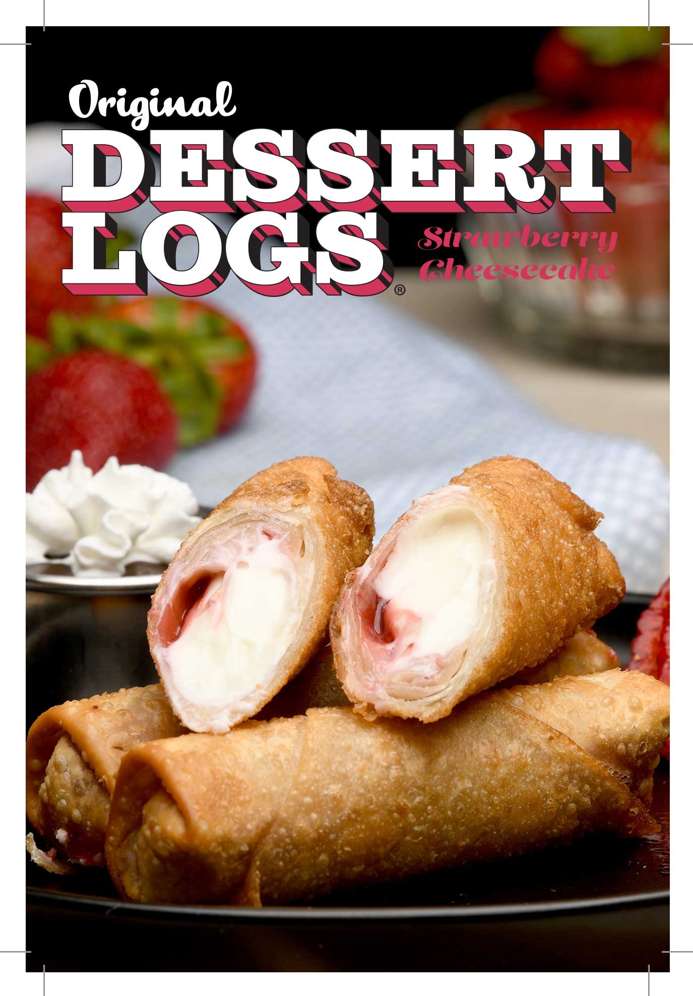 Original Dessert Logs Strawberry Cheesecake -- 72 per case