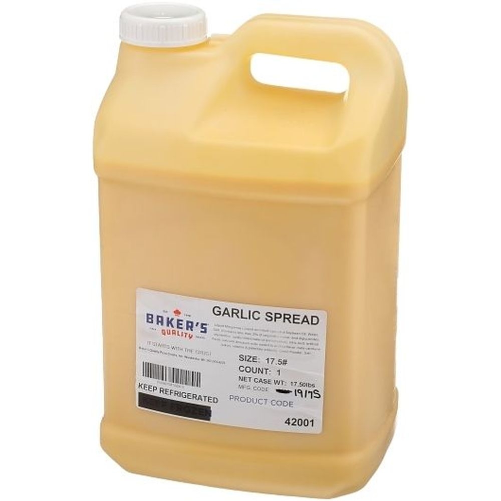 Bakers Quality Garlic Spread, 17.5 Pound -- 2 per case