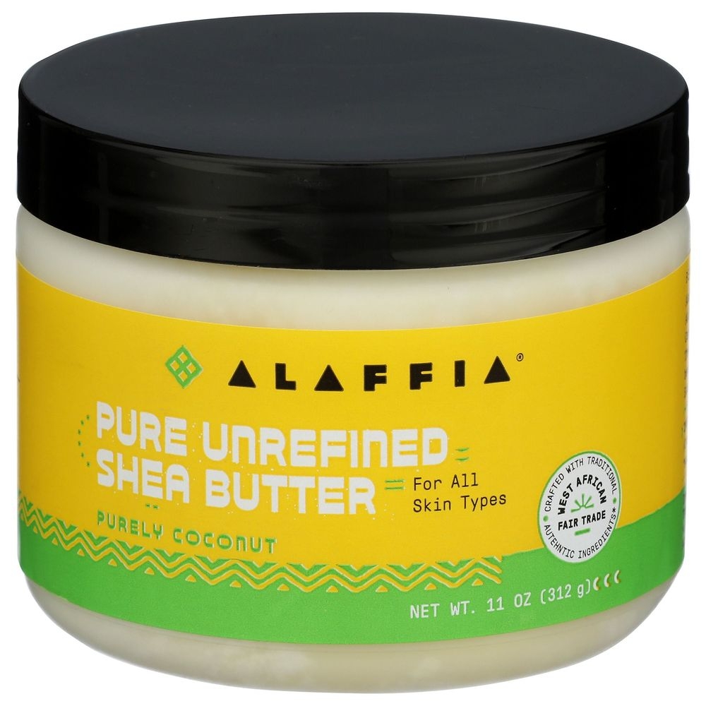 Alaffia Purely Coconut Pure Unrefined Shea Butter, 11 Ounce