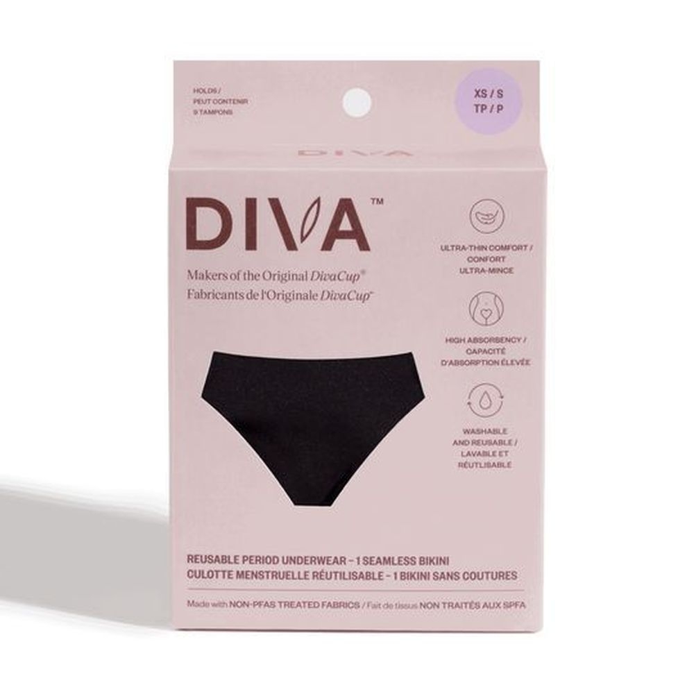 Diva Seamless Bikini XS/S Reusable Period Underwear