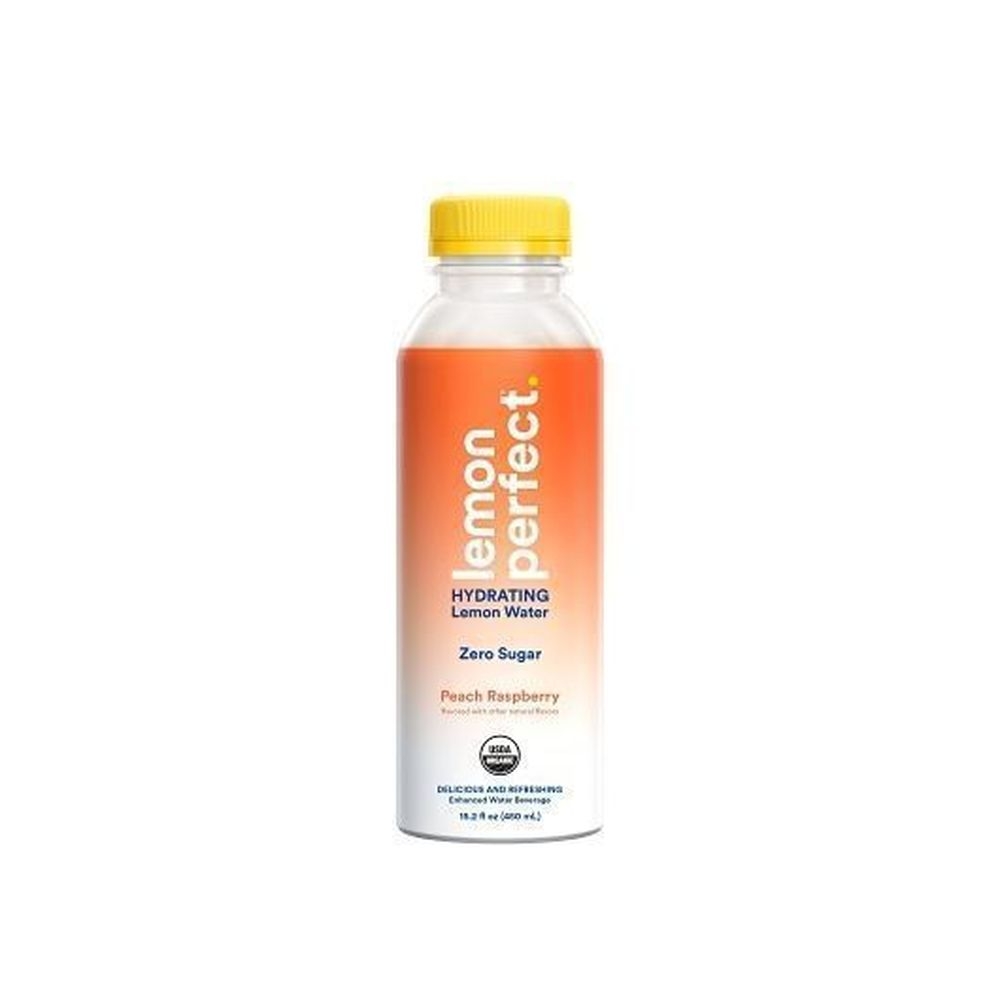 Lemon Perfect Peach Raspberry Lemon Water, 15.2 Fluid Ounce -- 12 per case