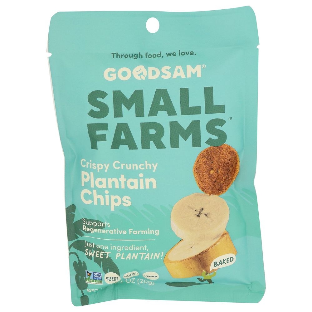 Goodsam Small Farms Crispy Crunchy Sweet Plantain Chips, 0.7 Ounce -- 8 per case