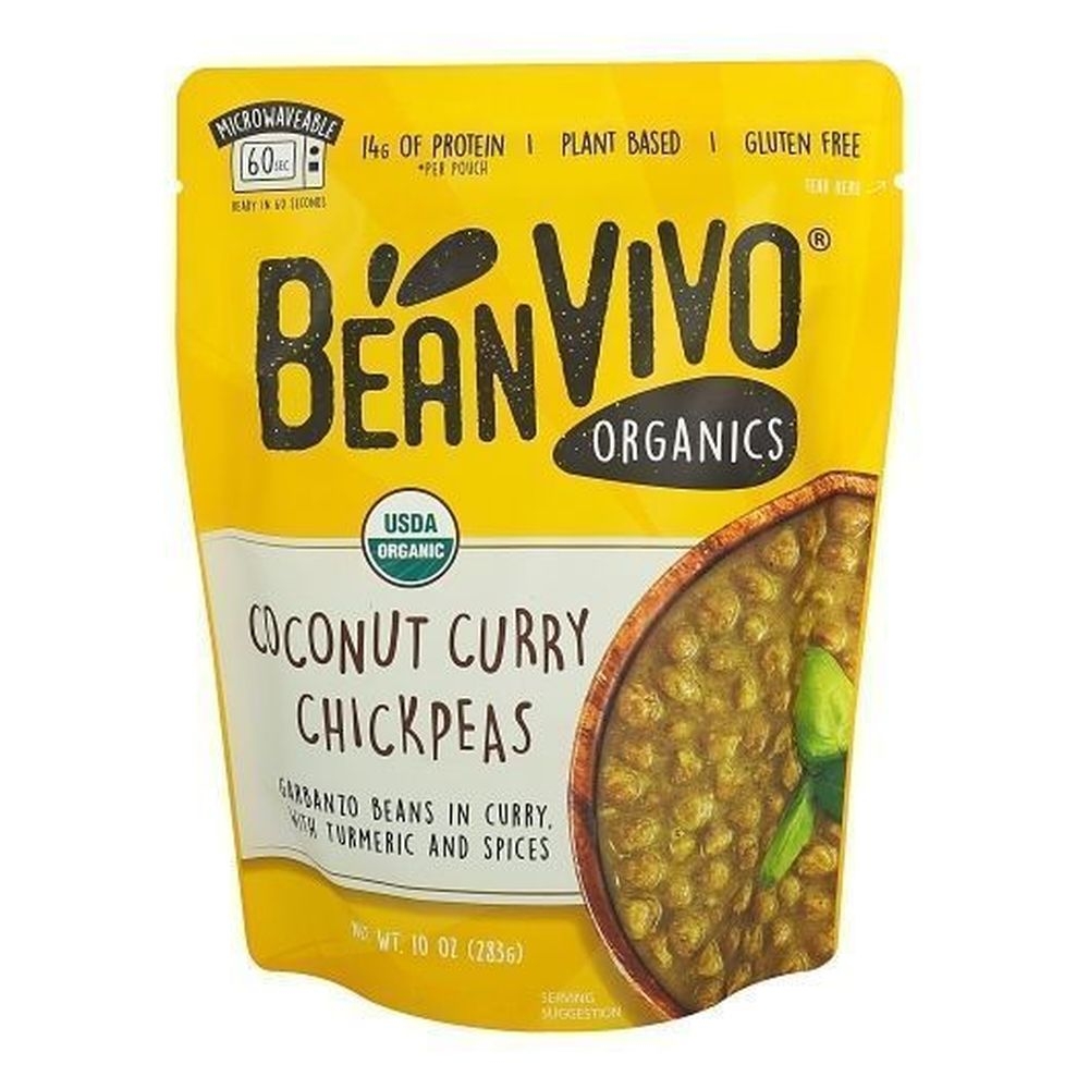 Beanvivo Organics Coconut Curry Chickpeas, 10 Ounce -- 6 per case