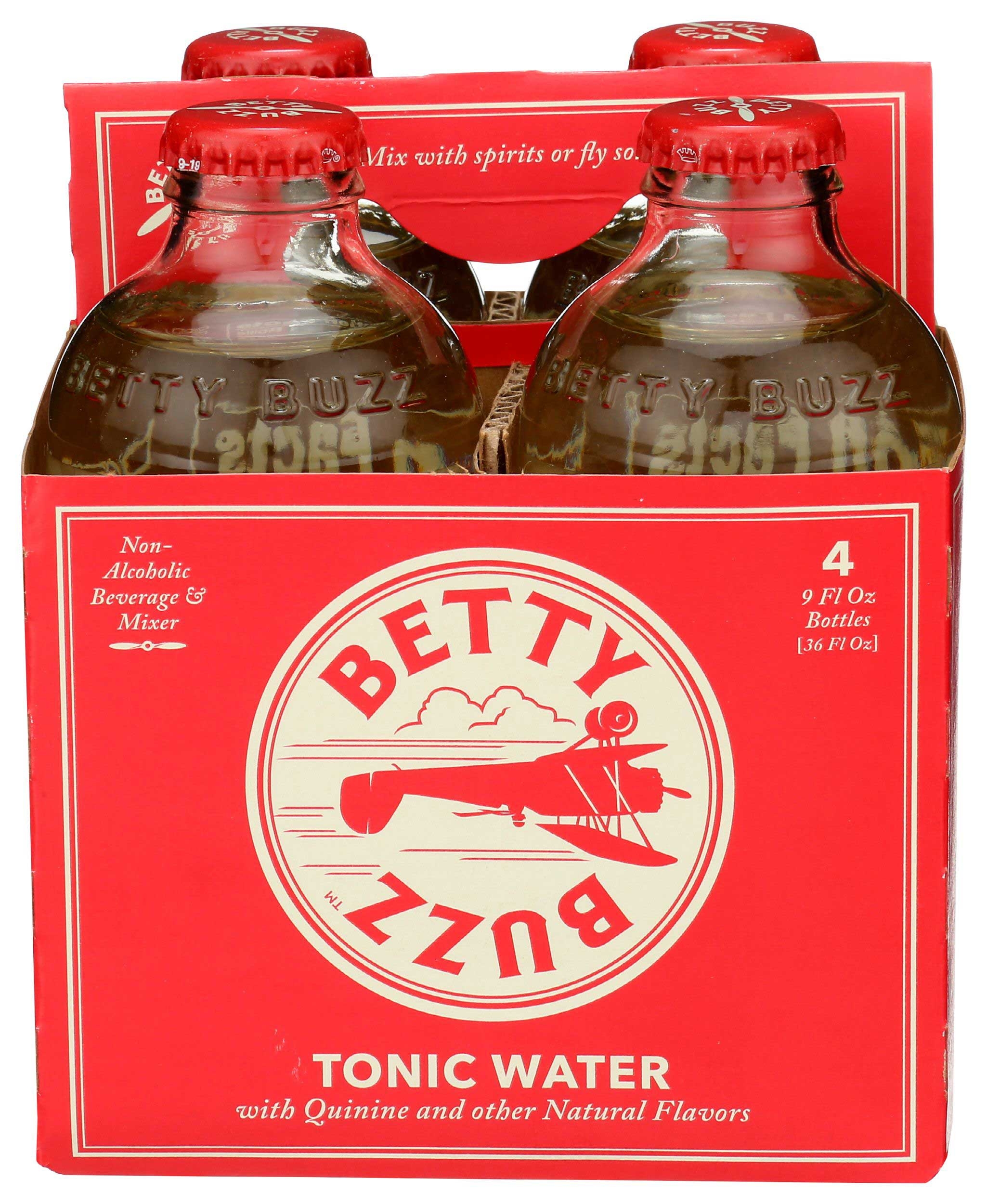 Betty Buzz Tonic Water, 9 Fluid Ounce - 4 per pack -- 6 packs per case