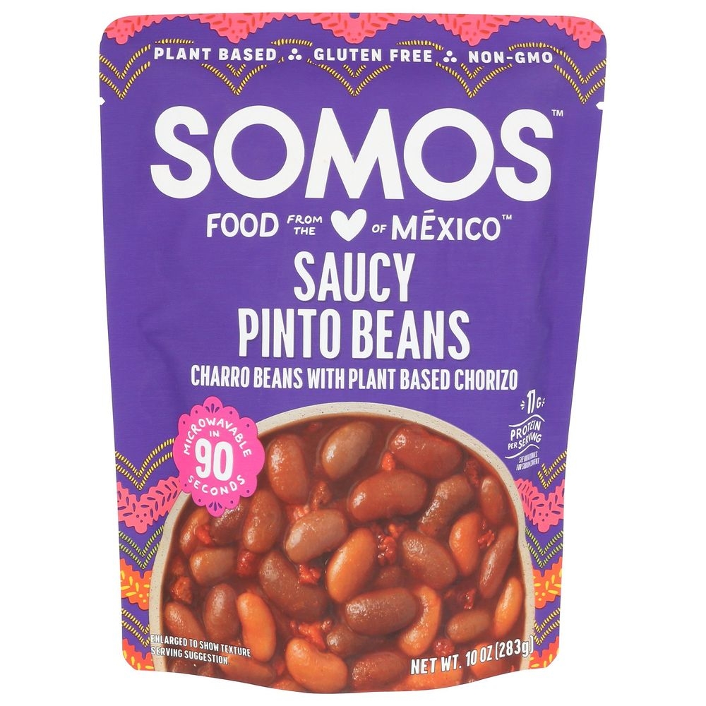 Somos Saucy Pinto Beans, 10 Ounce -- 6 per case