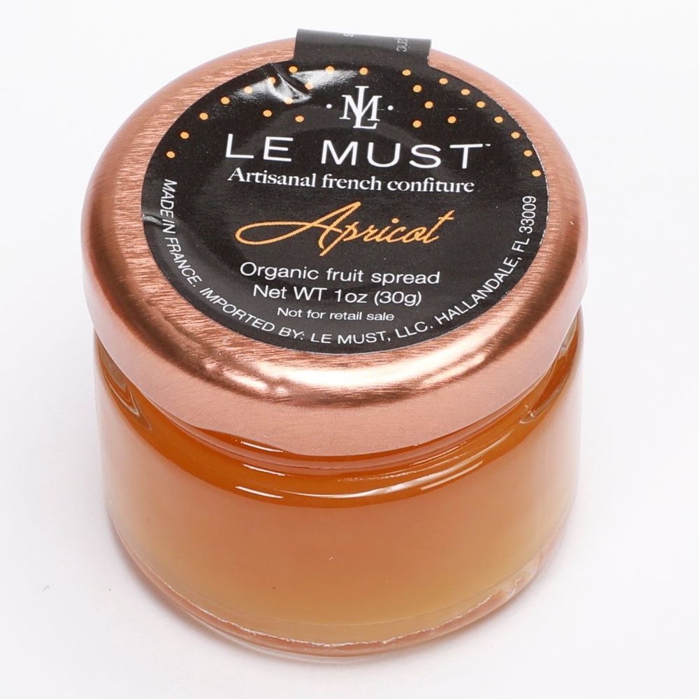 Le Must Single Serve Organic Apricot Preserve, 1 Ounce Jar -- 80 per case